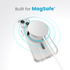 Speck Presidio Perfect-Clear MagSafe - Etui iPhone 15 / iPhone 14 / iPhone 13 (Clear / Chrome Finish / Serene Silver)