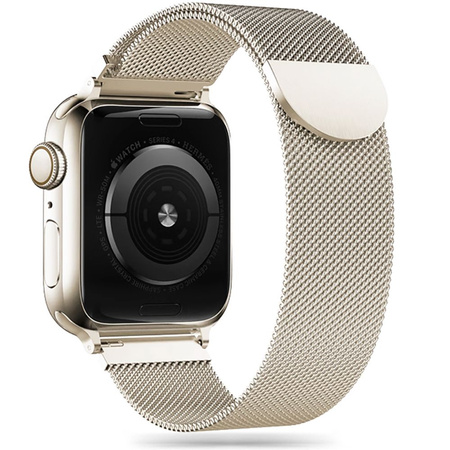 Armband für APPLE WATCH 4 / 5 / 6 / 7 / 8 / SE (38 / 40 / 41 MM) Tech-Protect Milaneseband Starlight