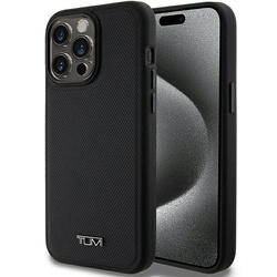 Tumi TUHMP15XRBAK iPhone 15 Pro Max 6.7"czarny/black hardcase Leather Balistic Pattern MagSafe