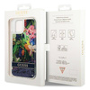 Etui IPHONE 14 PLUS Guess Hardcase Flower Liquid Glitter niebieskie