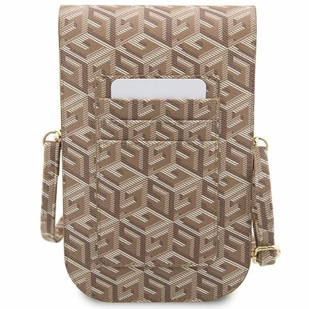 Guess Handtasche GUWBHGCFSEW braun/braun GCube Stripe