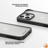 Militärzertifizierte PanzerGlass ClearCase iPhone 15 Pro Hülle – Transparent und Schwarz