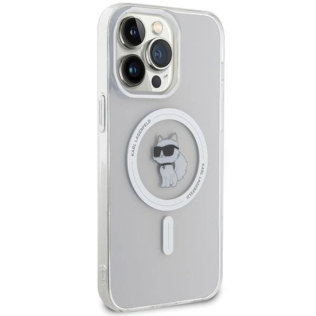 Karl Lagerfeld IML Choupette MagSafe Hülle für iPhone 15 Pro Max – transparent