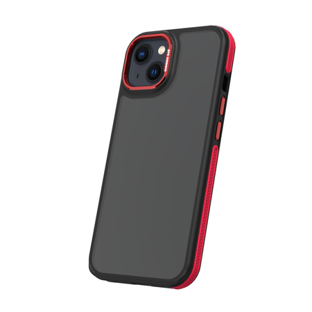 Nakładka Crystal Black do iPhone 13 / 14 6,1&quot; czerwona