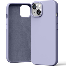 MERCURY SILICONE CASE IPHONE 15 (6.1), LAVENDER GRAY / LAWENDOWY