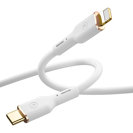 WIWU kabel YQ01 USB-C - Lightning 30W 1,2m biały