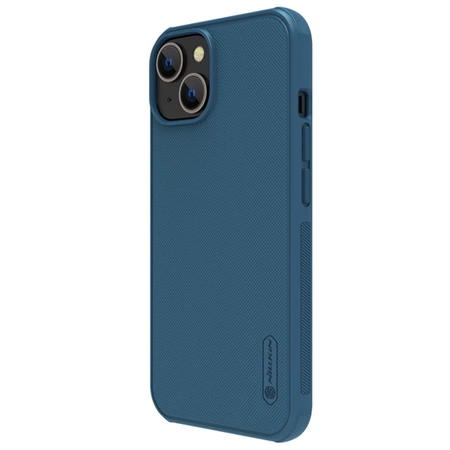 Nillkin Super Frosted Shield Pro magnetische Hülle für iPhone 14 Plus mit MagSafe magnetischem Blau