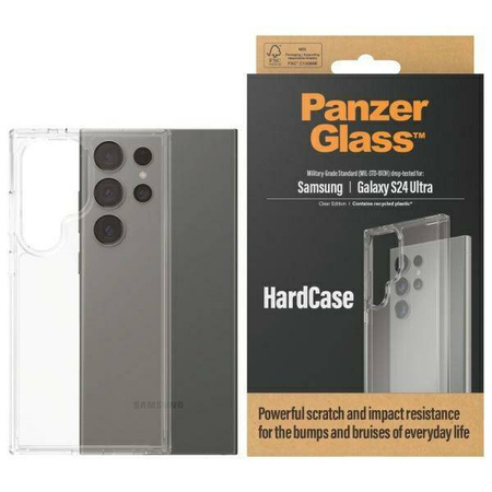 Case SAMSUNG GALAXY S24 ULTRA PanzerGlass HardCase Military Grade 1215 transparent