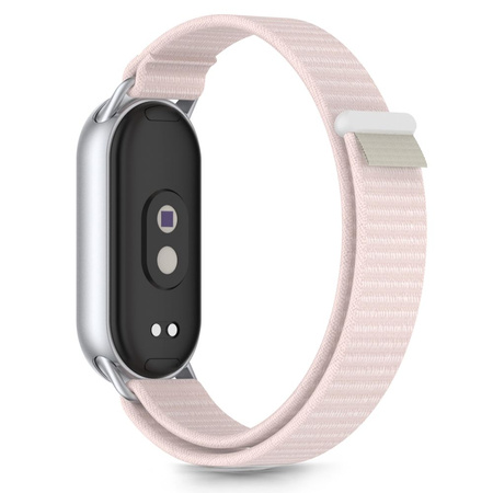 TECH-PROTECT NYLON STRIPE XIAOMI SMART BAND 8 / 9 / 10 / NFC PINK/GREY