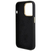 Original Case APPLE IPHONE 15 PRO Guess Hardcase Silicone Logo Strass 4G (GUHCP15LM4DGPK) black