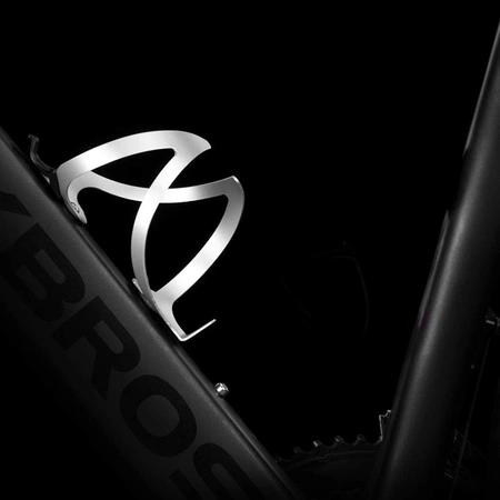 Uchwyt aluminiowy Rockbros 2017-11AS na bidon rowerowy - biały