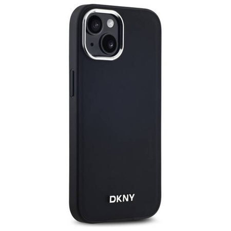 Oryginalne Etui IPHONE 14 DKNY Hardcase Plain Logo MagSafe (DKHMP14SPSCMCLK) czarne