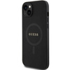 Original Case APPLE IPHONE 15 PLUS Guess Hardcase Saffiano MagSafe (GUHMP15MPSAHMCK) black