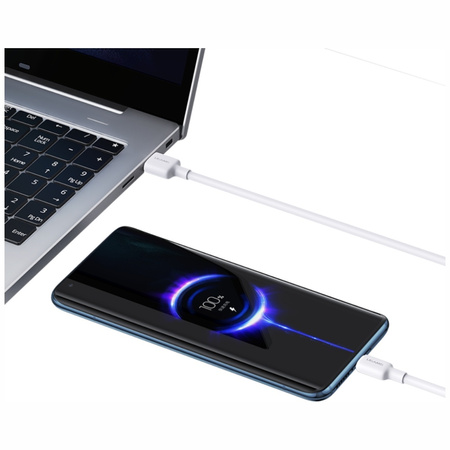 Kabel USAMS US-SJ603 U84 3A USB-C do     USB-A 3m biały