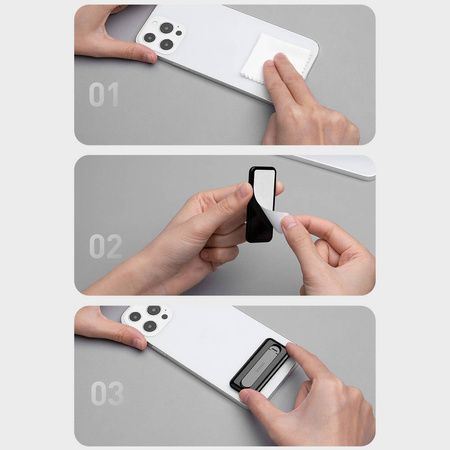 Baseus self-adhesive foldable phone holder black (LUXZ000001)