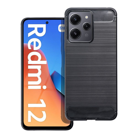 Futerał CARBON do XIAOMI Redmi 12 4G / Redmi 12 5G czarny