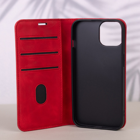 Etui Smart Suede do iPhone 16e czerwone