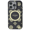 Original Case IPHONE 16 PRO Guess Hardcase IML Peony On 4G Background MagSafe (GUHMP16LH4PYEEK) black