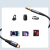 Joyroom Stereo-Audiokabel AUX 3,5 mm Miniklinke – USB-C für Telefon 1,2 m schwarz (SY-A07)