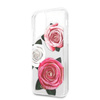 Original Case IPHONE 11 PRO Guess Hardcase Flower Desire Pink & White Rose transparent