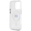 Original Case IPHONE 15 PRO Karl Lagerfeld Hardcase IML Metal Karl Head MagSafe white