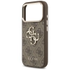 Guess 4G Big 4G Classic Logo Case for iPhone 17 Pro Max - Brown and Gold