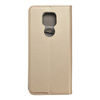 Kabura Smart Case book do MOTOROLA MOTO E7 PLUS / G9 PLAY / G9 złoty