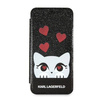 Oryginalne Etui IPHONE X / XS Karl Lagerfeld Book Valentine (KLFLBKPXVDCBK) czarne
