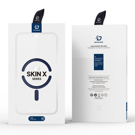 Etui iPhone 15 Plus magnetyczny pokrowiec MagSafe z klapką Dux Ducis Skin X Pro - niebieski