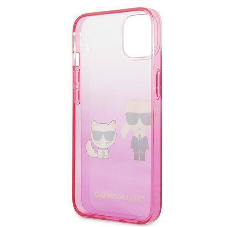Karl Lagerfeld KLHCP13STGKCP iPhone 13 mini 5,4 "hardcase pink / pink Gradient Ikonik Karl &amp; Choupette