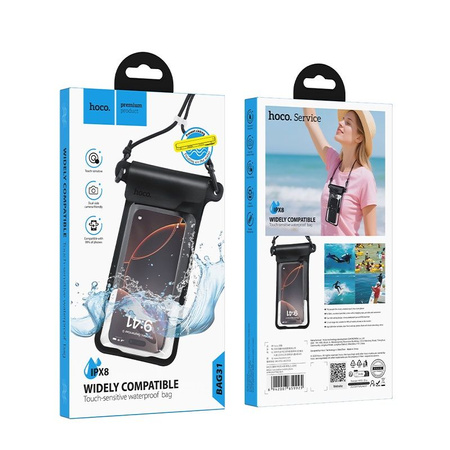 Wodoodporne etui na telefon Hoco BAG31 czarny