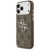 Guess 4G Big 4G Classic Logo Case für iPhone 17 Pro Max Braun - Silber