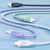 USAMS Kabel USB-C na USB-C PD Fast Charging 1,2m 100W Lithe Series purpurowy/purple SJ567USB03 (US-SJ567)