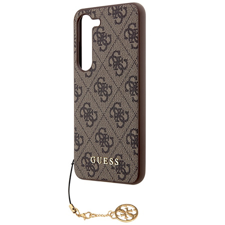 Guess 4G Charms Collection case for Samsung Galaxy S24 - brown