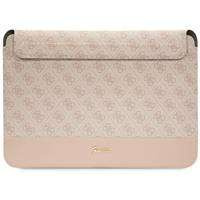 Guess Sleeve GUCS14PS4SGP 14" pink/pink 4G Stripe Metal Logo