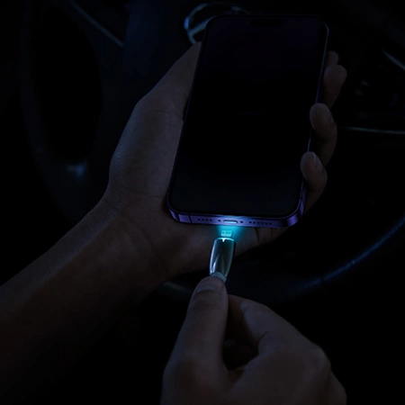 Kabel der Baseus Glimmer-Serie mit Schnellladefunktion USB-C - Lightning 480 Mb/s PD 20 W 1 m weiß