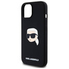 KARL LAGERFELD futerał do IPHONE 15 kompatybilny z MagSafe KLHMP15SSKHPPLK (SIL KL Head Print) black