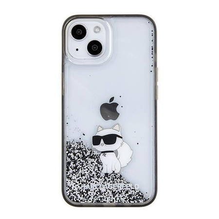 Karl Lagerfeld nakładka do iPhone 15 6,1&quot; KLHCP15SLKCNSK KARL HC LIQ. GLITTER C transparentna