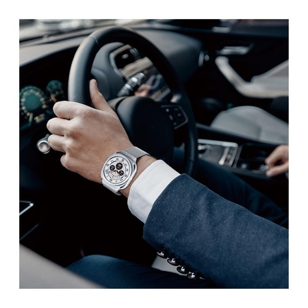 DUX DUCIS pasek MILANESE magnetyczny ze stali nierdzewnej 47 mm srebrny