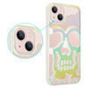 ETUI SKULL IPHONE 14 HOLO WHITE / BIAŁY