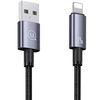 USAMS Kabel USB na Lightning 2,4A 2m Fast Charging stalowy/tarnish SJ669USB01 (US-SJ669)
