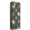 Guess PU 4G Peony Case mit MagSafe für iPhone 16e - Braun