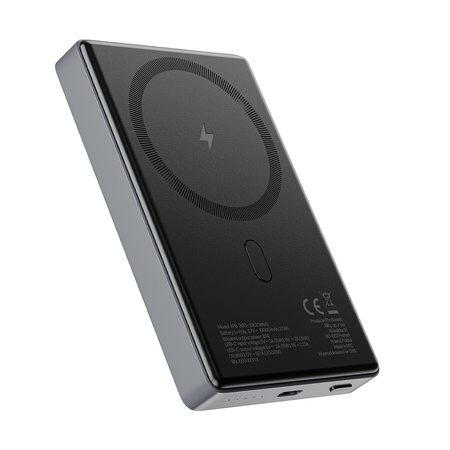 Allity power bank bezprzewodowy APB-300 PD QC 20W 10000 mAh szary magnetyczny
