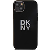 DKNY DKHCP15SSMCBSK iPhone 15 / 14 / 13 6.1" czarny/black hardcase Liquid Silicone Metal Logo