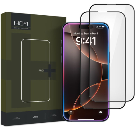 SZKŁO HARTOWANE HOFI GLASS PRO+ 2-PACK IPHONE 16 PRO MAX BLACK