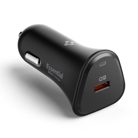 SPIGEN ESSENTIAL EV301 1-PORT CAR CHARGER 30W BLACK