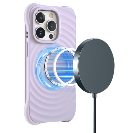 Nakładka Circle Mag do iPhone 13 Pro 6,1" jasnofioletowa