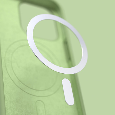 Nakładka Etteri Silicone Mag do iPhone 13 6,1" jasnozielona