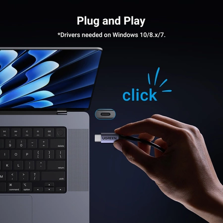 Ugreen CM648 USB-C to RJ45 Ethernet 2.5G adapter - gray