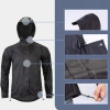 Rockbros YPY013BKM atmungsaktive winddichte Regenjacke M - Schwarz